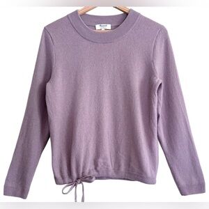 MADEWELL 100% Cashmere Soft Cozy Lightweight Preppy Casual Pullover Sweater Sz S